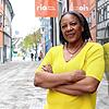 Johanna Herrmann betreibt in der Jakob-Kessenring-Straße einen Afro-Shop. Die Bauarbeiten hatten große Auswirkungen auf ihre Einnahmen.