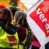 Demonstrierende Verdi-Mitglieder in Berlin (Archiv). Die Verhandlungen starten Ende Januar.