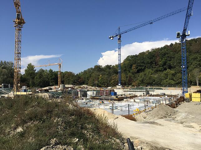 Bild 3: Wie sieht es eigentlich am Schwaketenbad aus? Wir haben uns auf der Baustelle umgesehen