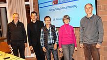 Der Vorstand des Vereins Pro Basistunnel (von links): Walter Reuter (stellvertretender Vorsitzender), Jörg Roth (Vorsitzender), Patrick ...