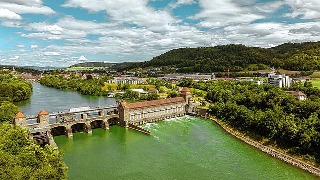 Auch beim Wasserkraftwerk Laufenburg werden Feinsedimente entfernt.