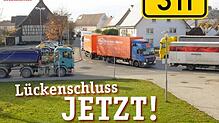 Die Mitglieder des Vereins "Lebenswertes Göggingen und Umgebung" favorisieren für die geplante Umgehung B311 die Nordtrasse. Bild: Privat
