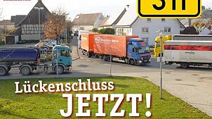 Die Mitglieder des Vereins "Lebenswertes Göggingen und Umgebung" favorisieren für die geplante Umgehung B311 die Nordtrasse. Bild: Privat