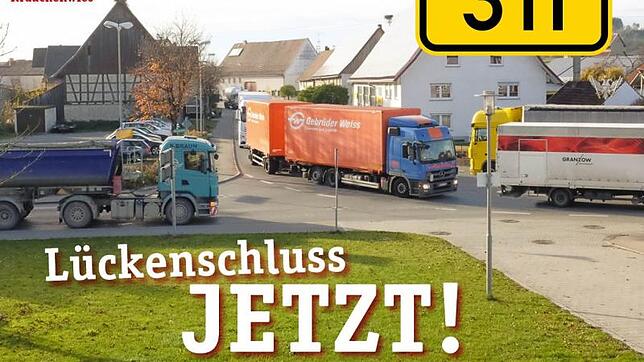 Die Mitglieder des Vereins "Lebenswertes Göggingen und Umgebung" favorisieren für die geplante Umgehung B311 die Nordtrasse. Bild: Privat