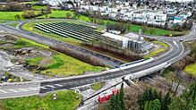 Für den Verkehr freigegeben: Die neue Verkehrsführung zwischen Schättlisberg und Aufkirch in Überlingen.
