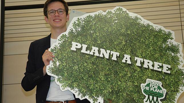 Felix Finkbeiner, Gründer der Initiative "Plant-for-the-planet", informierte im Rahmen der Murger Zukunftsgespräche über den Klimawandel.