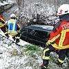 Die Feuerwehr sichtet die Lage.