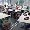 Die Leimbacher Schüler, hier die damalige Klasse 3b, fühlen sich in ihren neuen Klassenzimmern wohl.