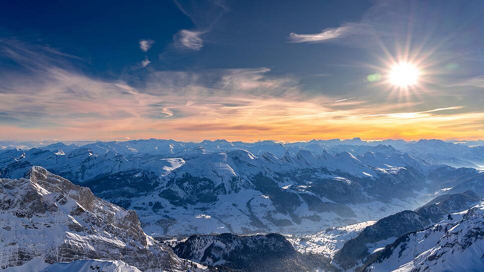 Winterwunderland? Auf dem Säntis und in den Schweizer Alpen liegt diesen Januar viel Schnee.