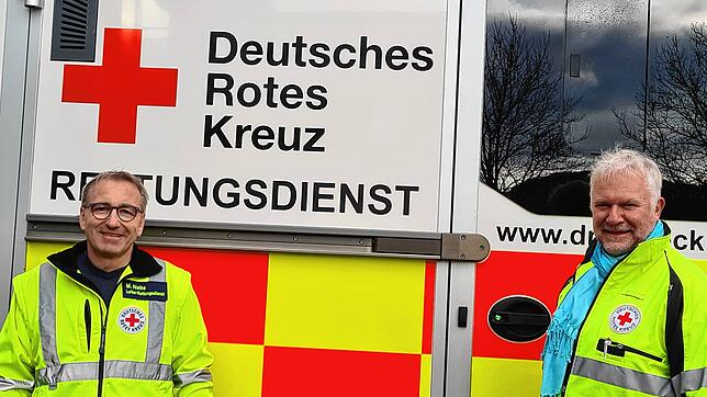 Horst Schwarz (rechts) ist Geschäftsführer des DRK-Rettungsdienstes, Matthias Nobs sein Stellvertreter.