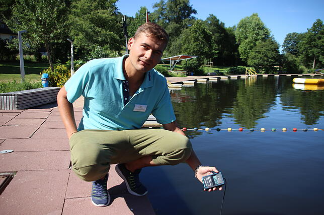 Schwimmmeister Felix Krismann