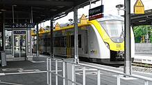 Die Elektrifizierung der Höllentalbahn kostet den Kreis viel weniger als befürchtet. Das Foto zeigt einen Zug am Villinger Bahnhof.