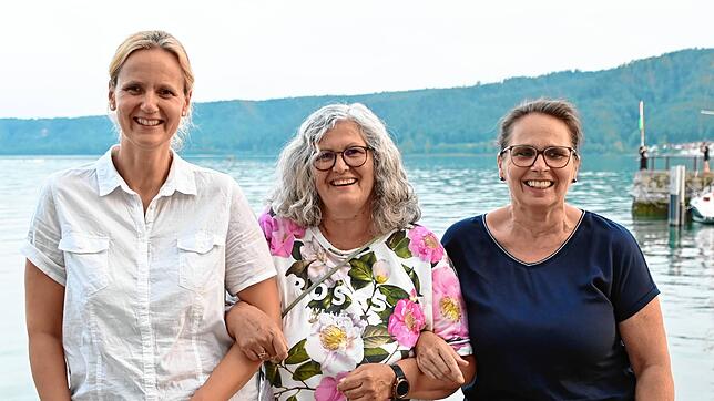 Die Kindergarten- und Krippenleiterinnen von Bodman-Ludwigshafen waren in der Gemeinderatssitzung (von links): Melanie Schulz-Schulze, ...