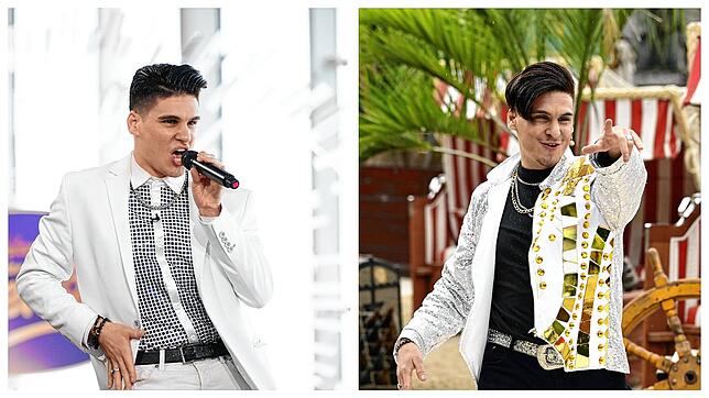 Links: Tarkan Simsek während des Castings von „Deutschland sucht den Superstar“ 2023. Rechts: Sein erneuter Versuch 2024.