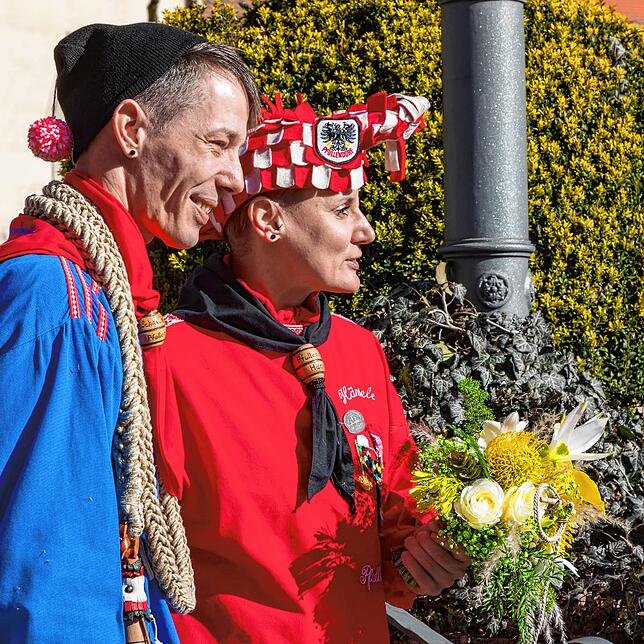 Ulrike Klaiber, hier mit Ehemann Martin, ist ein Hänsele.