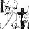 Trauer um die Gefallenen. Zeichnung des Überlingers Viktor Mezger, der Soldat an der Westfront war.