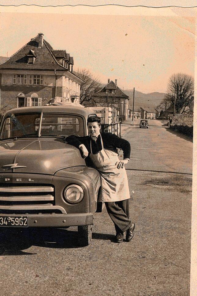 1955: Mit dem „Opel Blitz“ belieferte Hermann Lang in den 50er Jahren die Kunden.