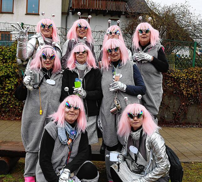 Seit über 30 Jahren sind die Dittishauser Girls unterwegs mit fantasiereichen Kostümen.