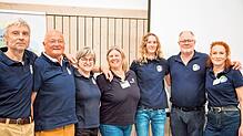 Der neu gewählte Vorstand der Nachbarschaftshilfe Möggingen (von links) Eduard Matuszak, Klaus Jerger, Birgit Stolz, Cornelia Schorn, ...