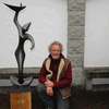 Drei der fünf Künstler der Ausstellung &bdquo;Kunst im Schlosshof.&ldquo;
