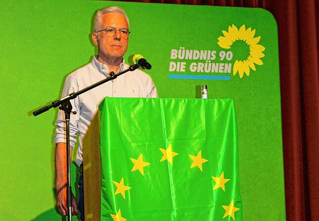 Der Balinger Kandidat Thomas Zawalski bei seiner Rede.