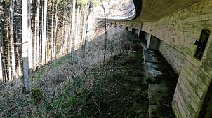 Das Regierungspräsidium Freiburg (RP) saniert eine zirka 380 Meter lange Stützwand an der B31 im Höllental.