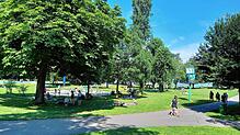 Sonniges Wetter, trotzdem ein einigermaßen leeres Hörnle-Strandbad: Die Gastronomie-Betreiber in den Konstanzer Strandbädern bekommen ...