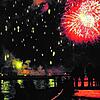Über dem Rhein bei Basel wird es auch 2021 in der Silvesternacht kein großes Feuerwerk geben. Diese Aufnahme entstand im Jahr 2011.