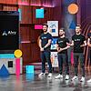 Für sie ging es um 450.000 Euro: Der Singener David Biller (von links) stellte mit Arbnor Raci, Florian Dyballs und Boas Bamberger die ...