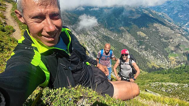 Roland Gröflin auf dem Weg die komplette Schweiz zu umrunden.