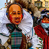 Zwei Narren mit Mundschutz in Villingen: Schon bei der Fastnacht 2021 war das Thema Corona allgegenwärtig.