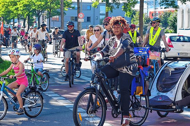 Bild 20: Bilder von der Fahrraddemo in Friedrichshafen