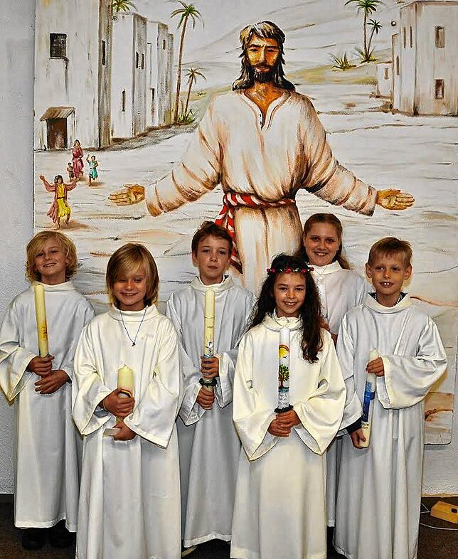 Am 4.&nbsp;Oktober um 10&nbsp;Uhr konnten die Erstkommunionkinder unter dem Motto &bdquo;Jesus, erzähl uns vom Reich Gottes&ldquo; das ...