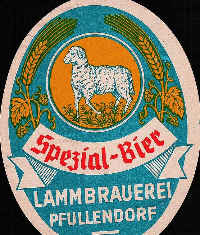 Eines der letzten Flaschenetiketten der Lamm-Brauerei. Ende einer langen Brautradition.