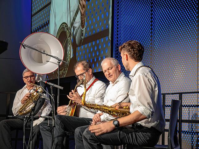 Bruno Zachenbacher, Helmut Maier, Hans-Peter Tress und Jonas Zachenbacher