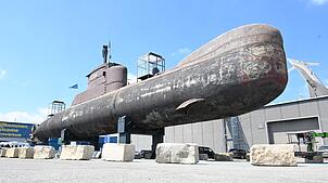 Das ehemalige Marine-U-Boot U17 ist von Ende Mai an für Besucher des Technik Museums Sinsheim auch von innen zugänglich.