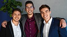 Die drei Freunde haben das Konstanzer Unternehmen Xanevo aus der Taufe gehoben und einen guten Start hingelegt (von links): Jeffrey Lim, ...