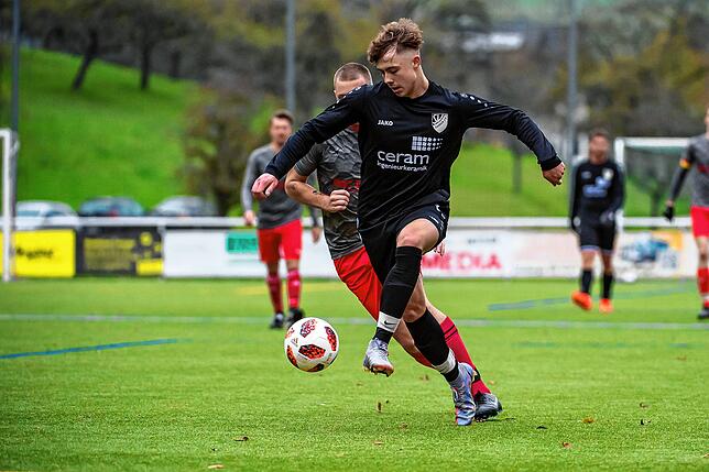 Vier Tore: Youngster Lukas Frei zählte beim SV Eschbach in der Kreisliga B-3 trotz seiner 19 Jahre zu den Stammkräften und traf vier Mal ...