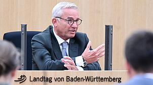 Musste erneut vor dem Untersuchungsausschuss erscheinen: Innenminister Thomas Strobl (CDU).