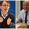 Krankenhaus-Geschäftsführer Michael Hanke an seinem Schreibtisch. Er hat einen offenen Brief an Gesundheitsminister Karl Lauterbach ...