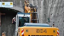 Tunneldurchstich beim Herrschaftsbuckel in Rheinfelden 2017.