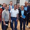 Bei der Diskussion zur künftigen Entwicklung der Gemeinde Reichenau im Rathaus engagierten sich (von links): Manuel Oestringer, Johann ...