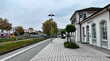 Der leere Stockacher Bahnhof am Nachmittag des ersten Streik-Tages.