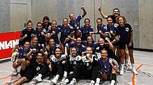 Jubel im Mindlestal: Die Handballerinnen des TuS Steißlingen feiern die ersten beiden Punkte in der neuen Saison.