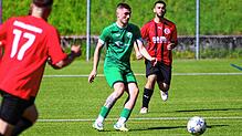 Torjäger: Levin Faustini (Mitte) erzielte beim 3:1-Sieg des SV Rheintal gegen die Spvgg. Andelsbach zwei Treffer und beendete damit die ...