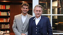 Robert Scheel (links) und Fernseh-Star Ingo Lenßen sind zu Gast beim VS-Forum am 16. Mai in der Neuen Tonhalle in ...