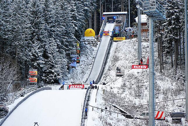 Die Hochfirstschanze in Titisee-Neustadt ist die höchste Naturschanze Europas.