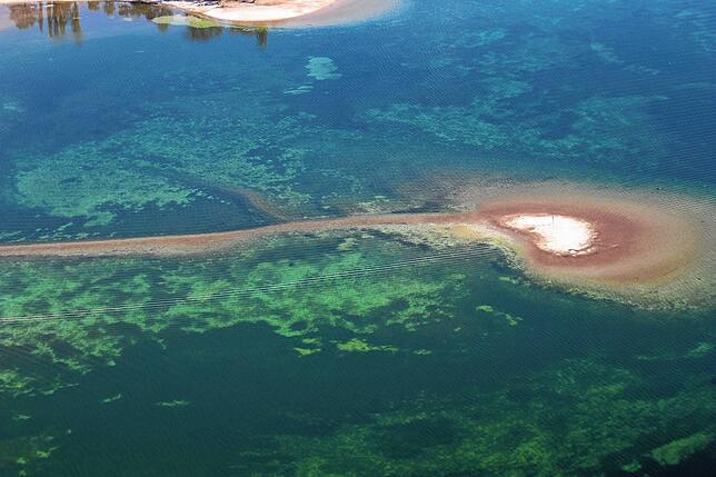Bild 22: Bodensee oder Kroatien? Wenn Niedrigwasser atemberaubende Farben offenbart