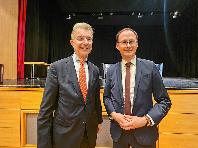 Christoph Heusgen (links) mit Micha Bächle.