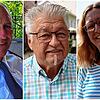 Alles für ihre Hohentwiel-Stadt: Fritz Möhrle, Wolfgang Werkmeister und Carolin Henninger bringen sich in Singen ein.